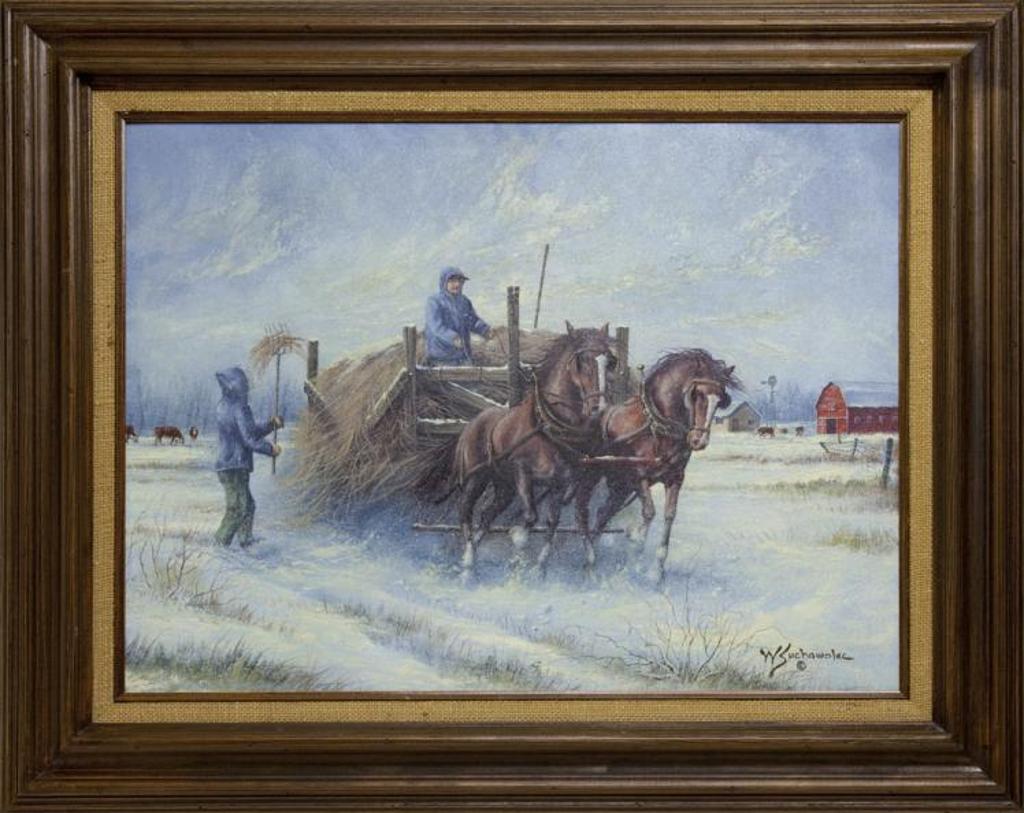 Walter Suchowolec - Untitled - Winter Ranch Scene