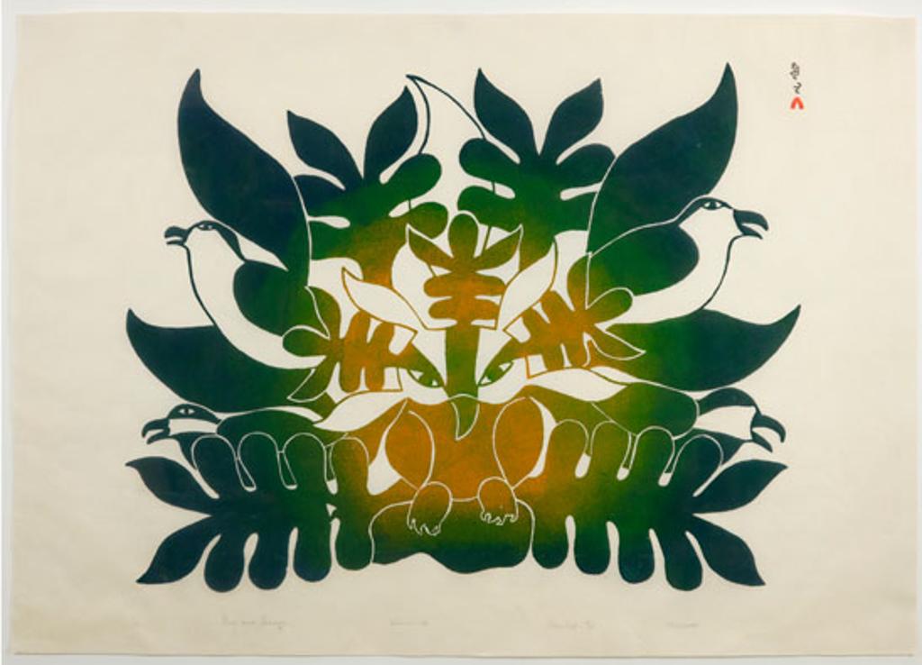 Kenojuak Ashevak (1927-2013) - Birds and Foliage (03429/41)