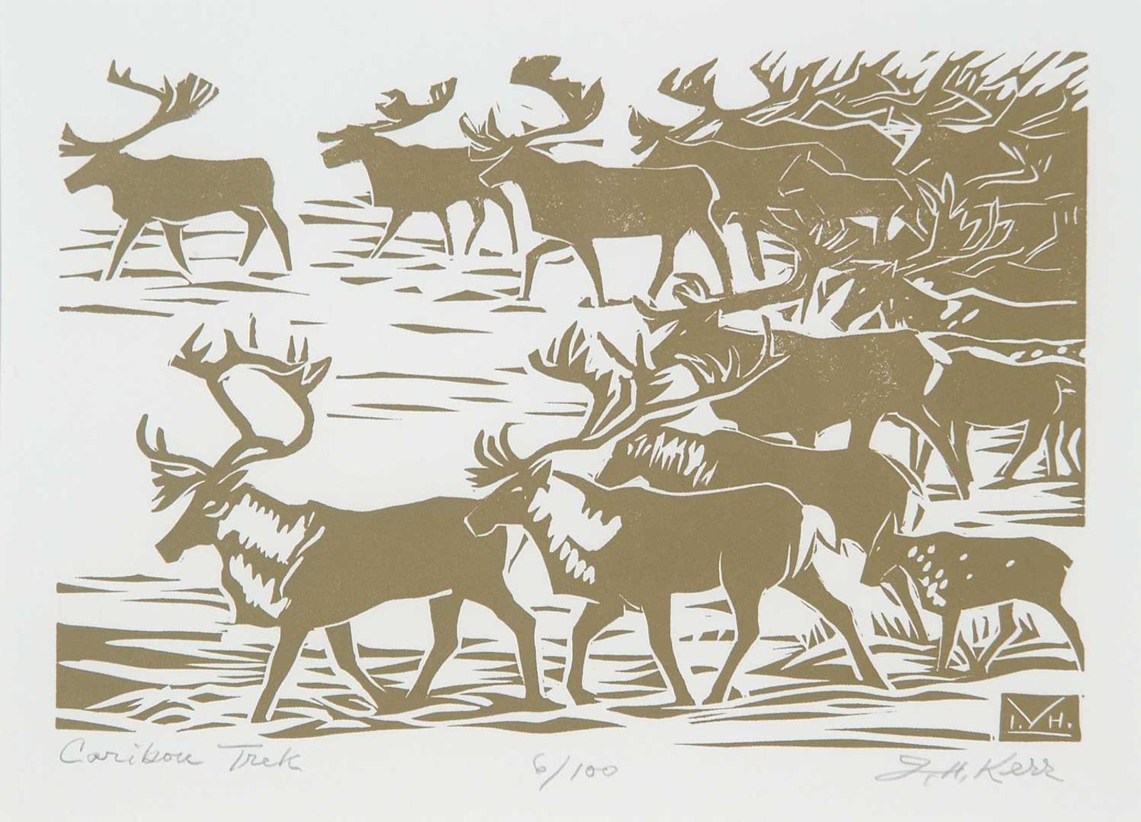 Illingworth Holey (Buck) Kerr (1905-1989) - Caribou Treck  #6/100