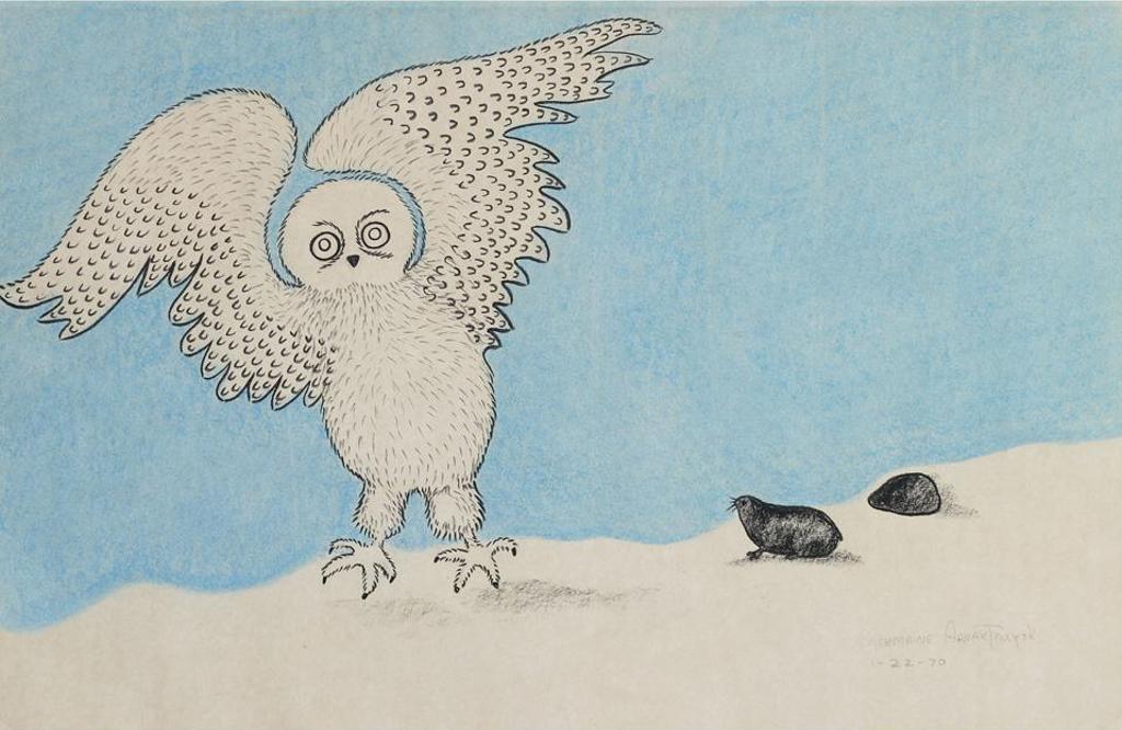 Germaine Arnaktauyok (1946) - Owl And Lemming