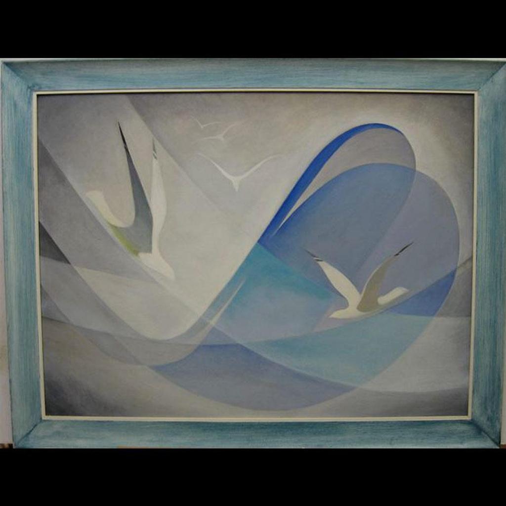 Albert Angus MacDonald (1909-1986) - Gulls On Blue & White