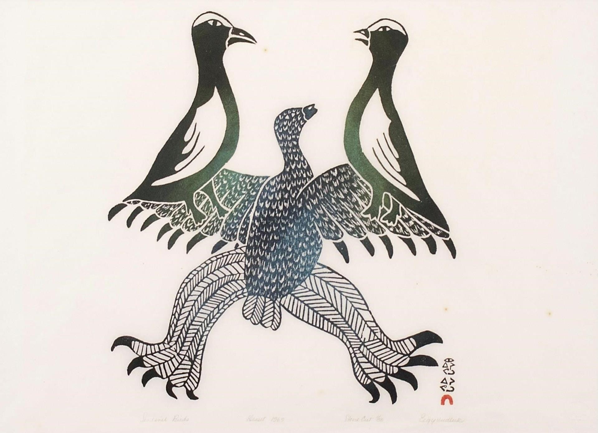 Eegyvudluk Ragee (1920-1983) - Sentinel Birds; 1969