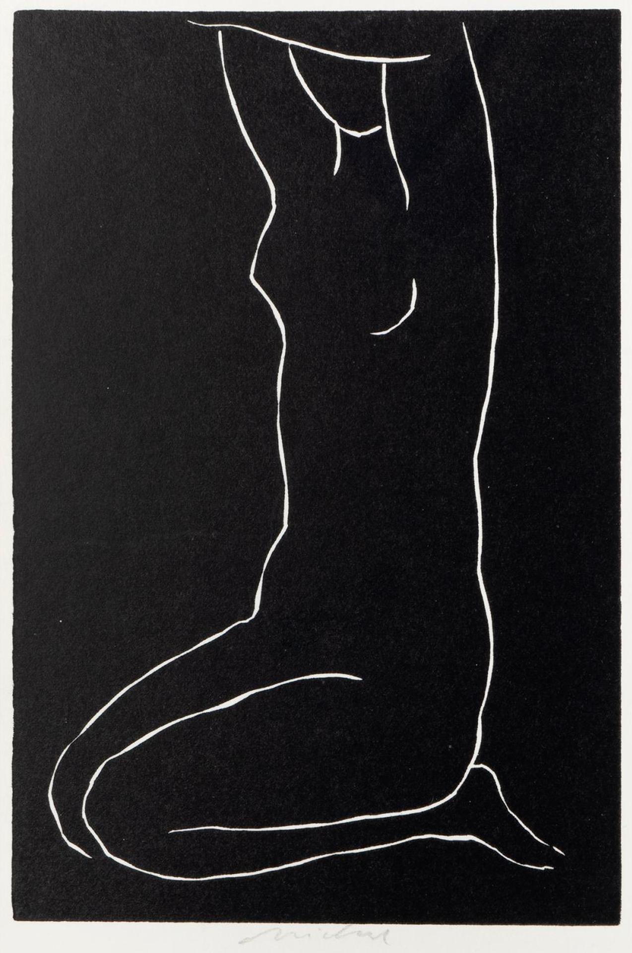 Rastislav Michal (1936) - Untitled - Woman Kneeling