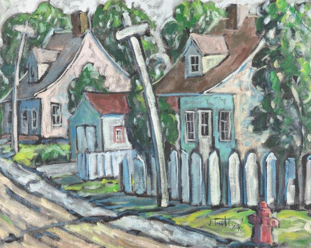 Jacques Tremblay (1944) - Houses with a White Fence