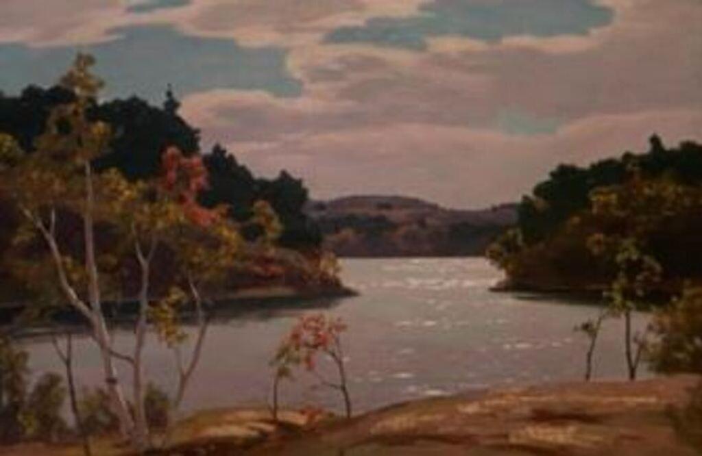 George Albert Thomson (1868-1965) - Morning on Trout Lake
