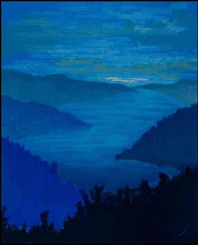 Peter and Traudl Markgraf (19241925-2008) - Blue Landscape (00331/2013-T672)