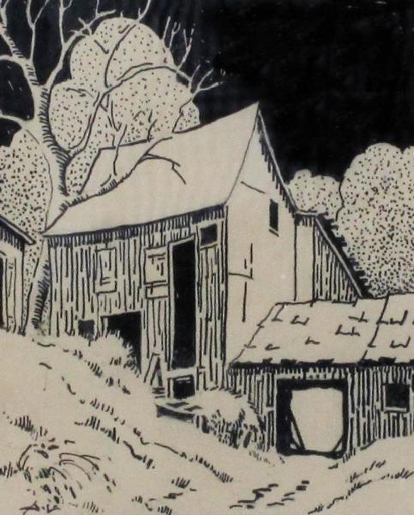 Arthur Lismer (1885-1969) - Barn At Night