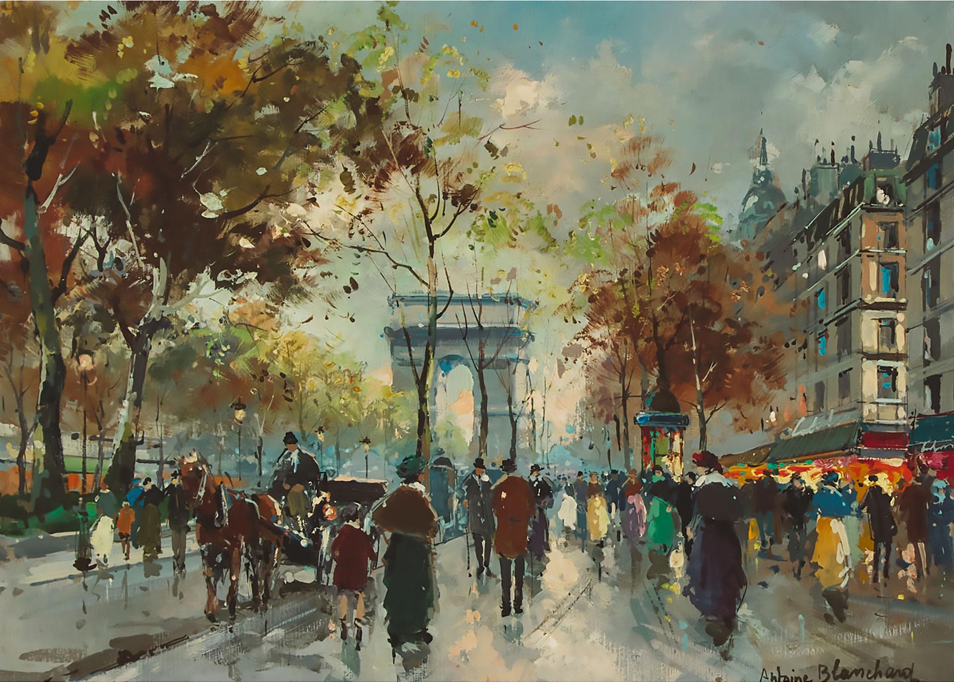 Antoine Blanchard (1910-1988) - Les Champs-Elysées, Paris
