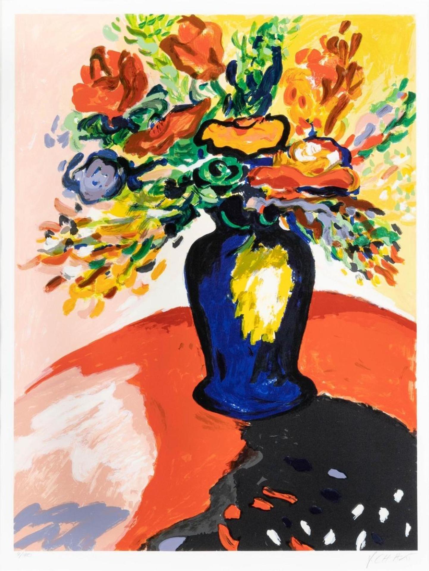 Yehouda Leon Chaki (1938-2023) - Vase with Flowers