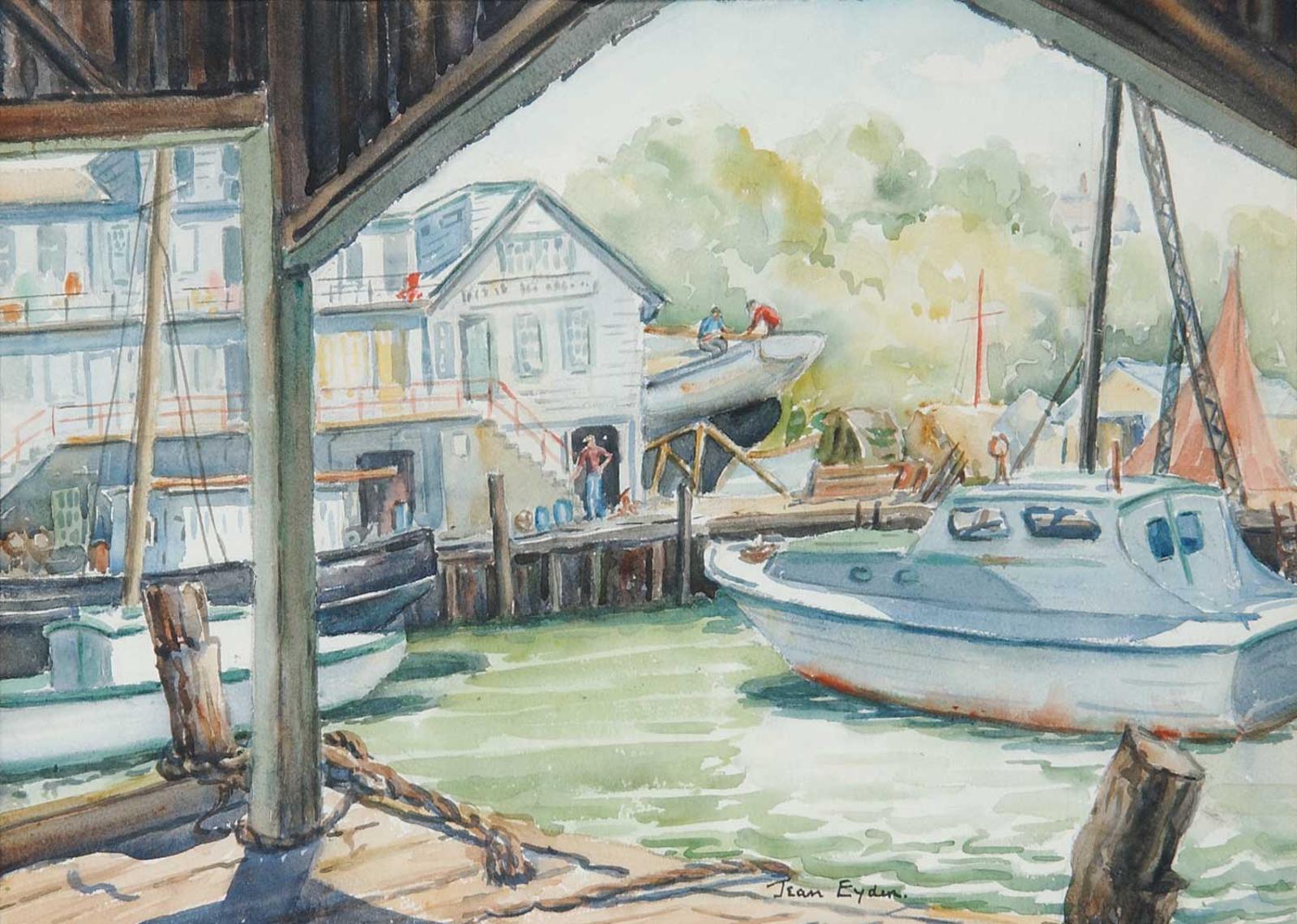 Jean Eyden - Untitled - Boats at the Pier