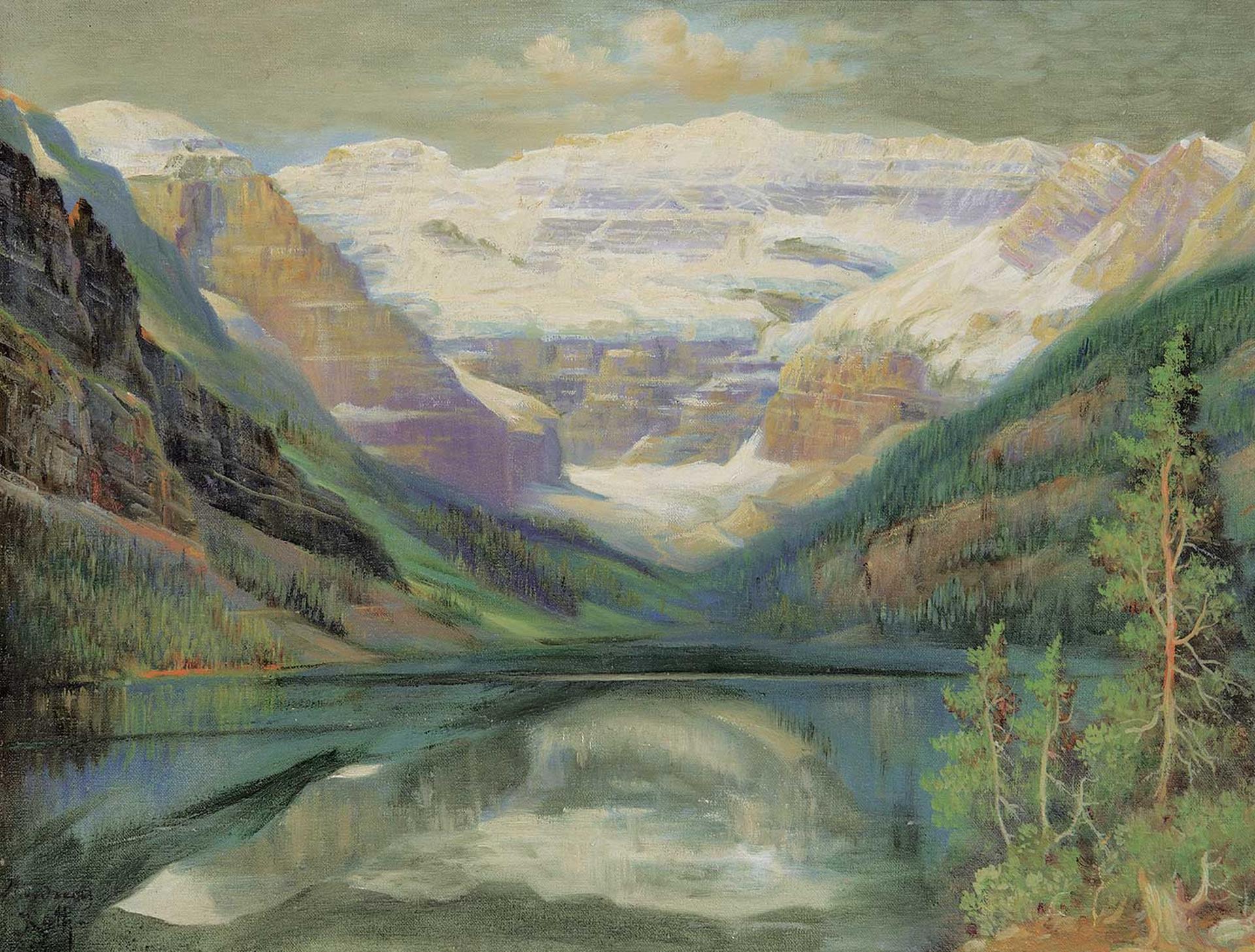 Andreas Roth (1872-1949) - Lake Louise, Alberta [Reflections]
