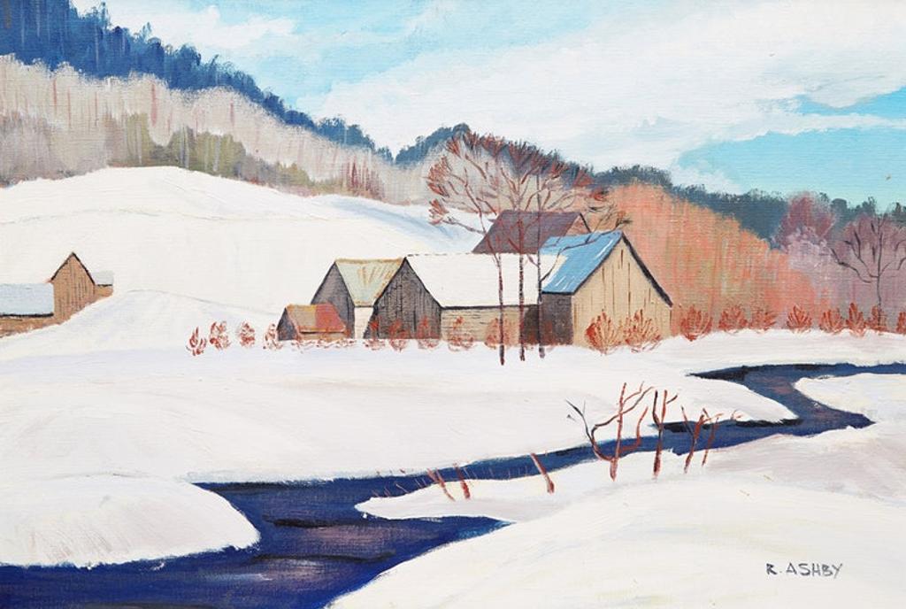 R Ashby - Winter Farm Scene
