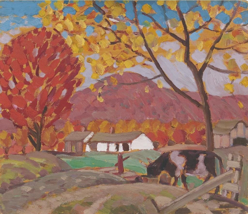 Albert Henry Robinson (1881-1956) - Farm In Autumn