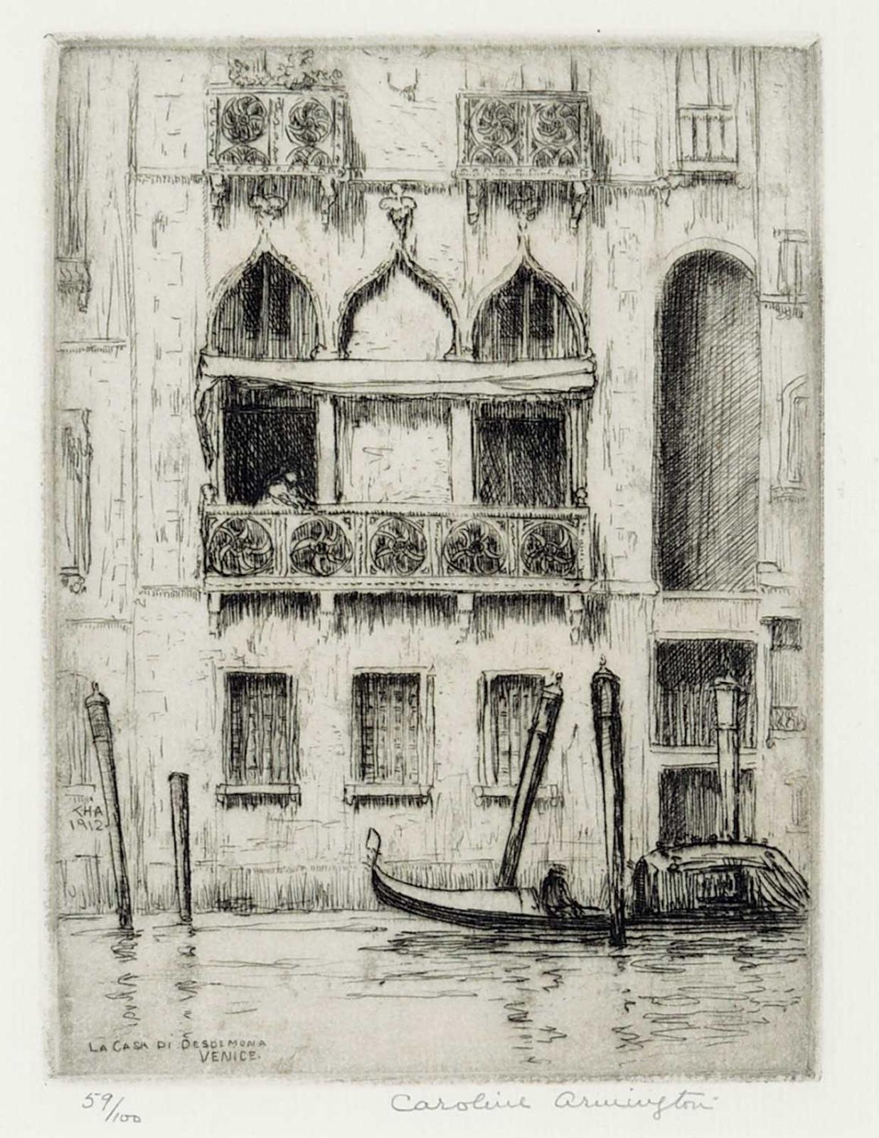 Caroline Helena Armington (1875-1939) - La Casa di Desdenona Venice  #59/100