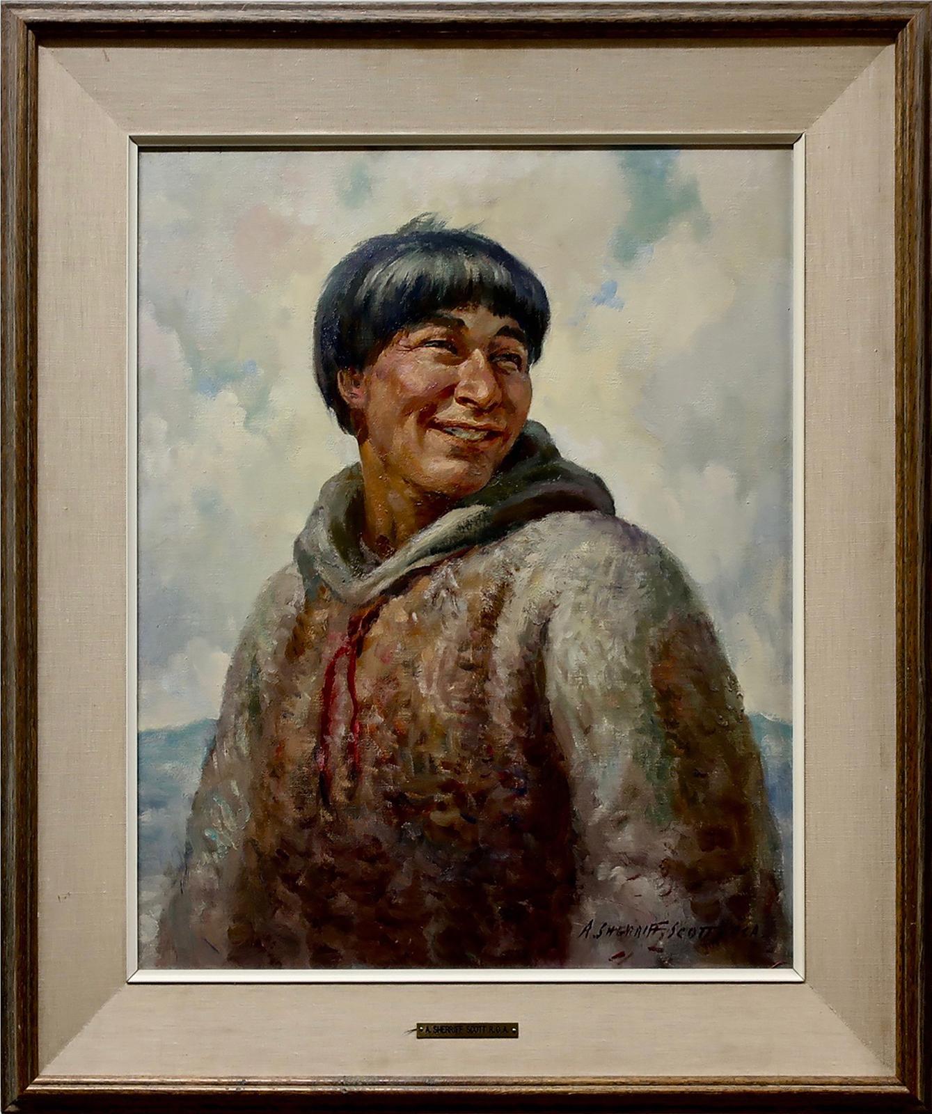 Adam Sherriff Scott (1887-1980) - Young Eskimo (Smiling Inuit)