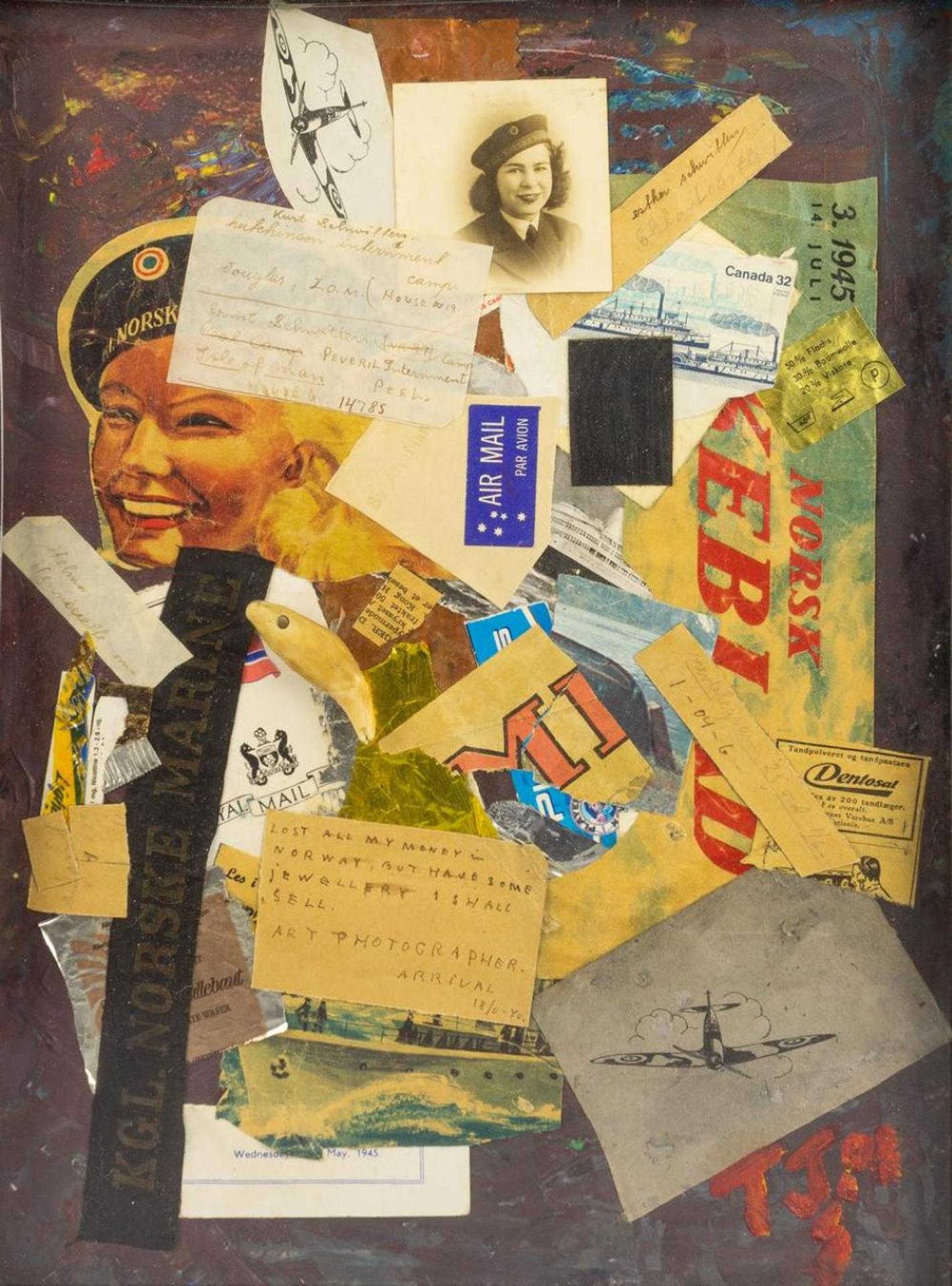 Trond W. Johnson - mixed media collage