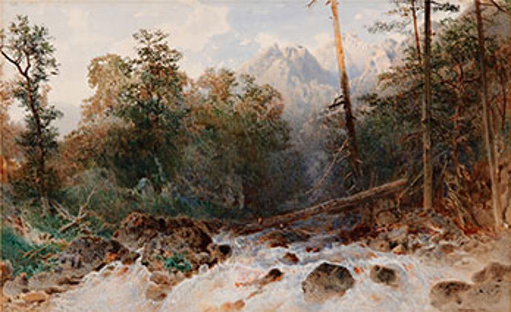 Otto Rheinhold Jacobi (1812-1901) - Mountains and Waterfall