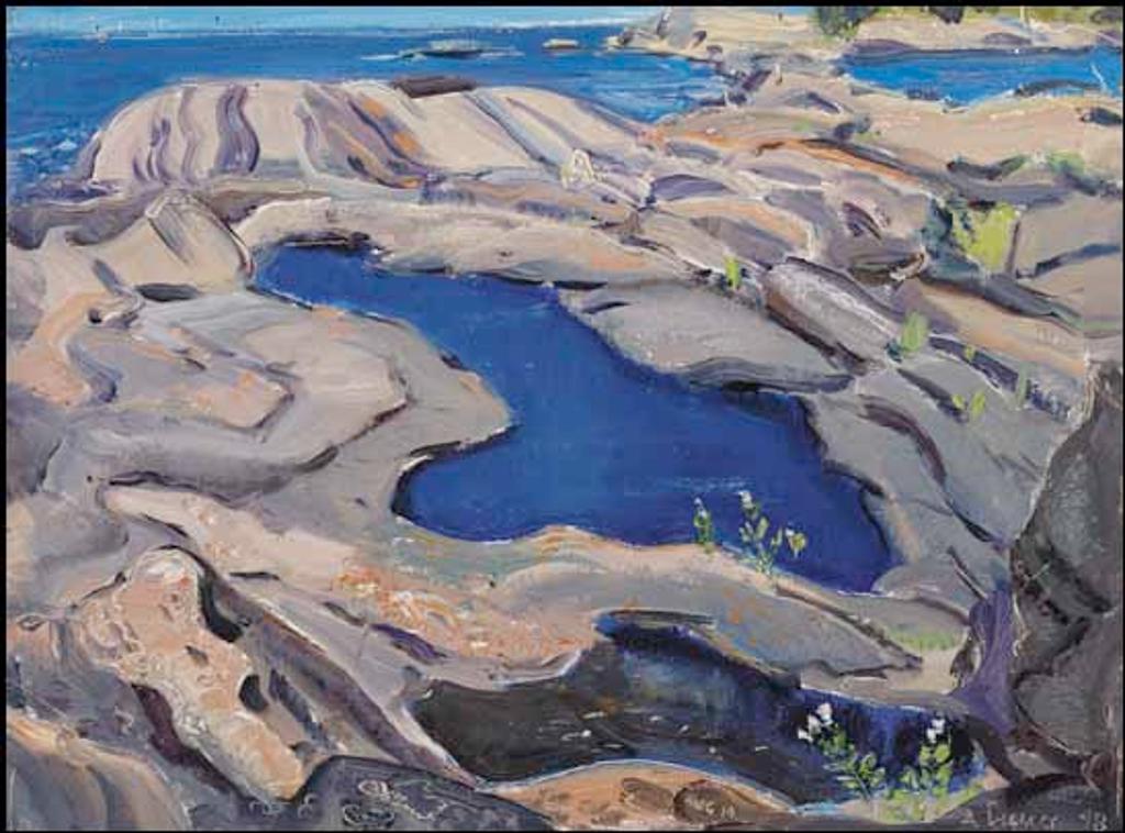 Arthur Lismer (1885-1969) - Pool in the Rocks, Georgian Bay / Shoreline, Georgian Bay (verso)