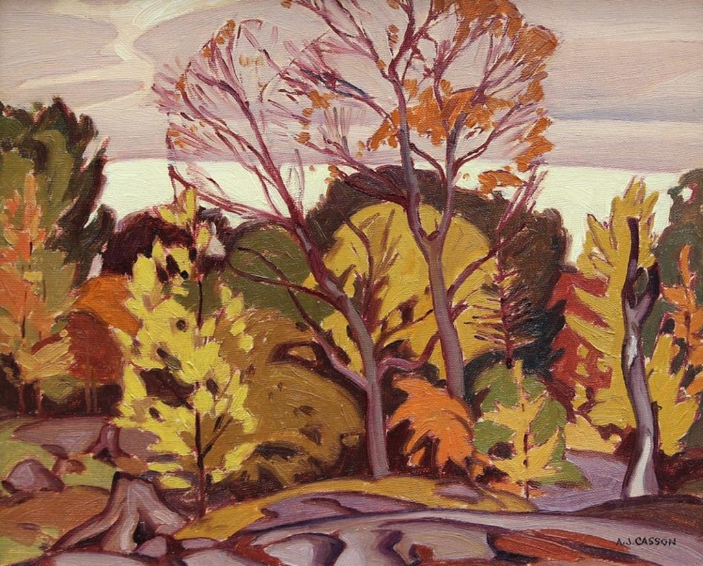 Alfred Joseph (A.J.) Casson (1898-1992) - Untitled (Redstone Lake)