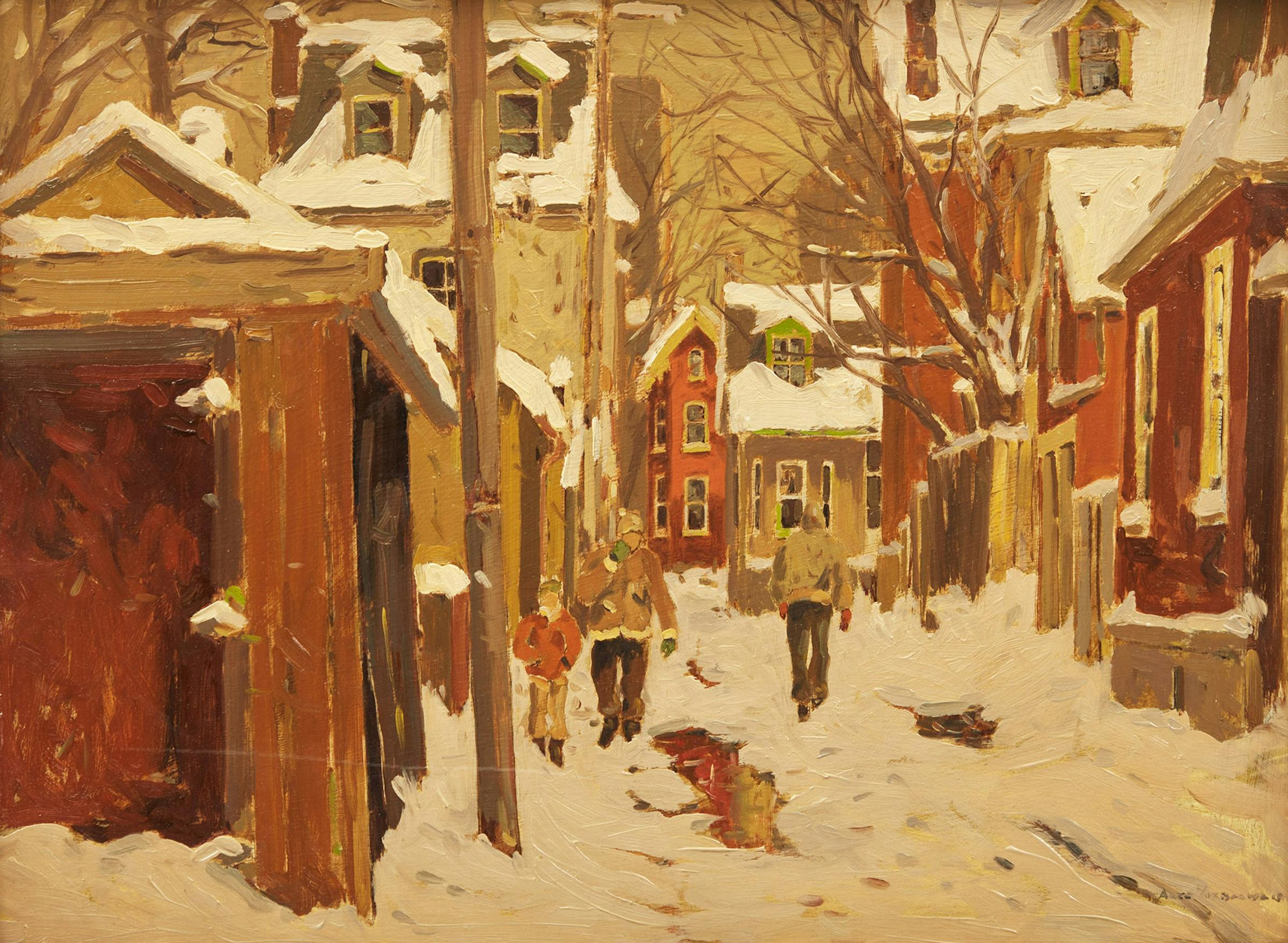 Arto Yuzbasiyan (1948) - Lane in Cabbagetown, Toronto