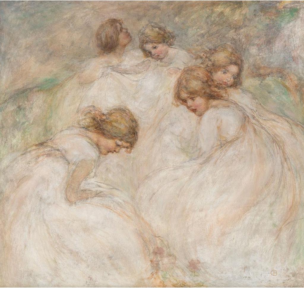 Charles-Ernest de Belle (1873-1939) - Five Young Girls