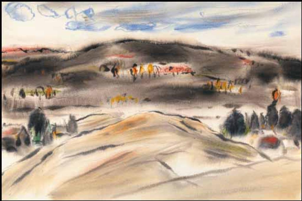 David Browne Milne (1882-1953) - Wooded Hills III, Baptiste Lake (Wooded Hills - Brown Version)