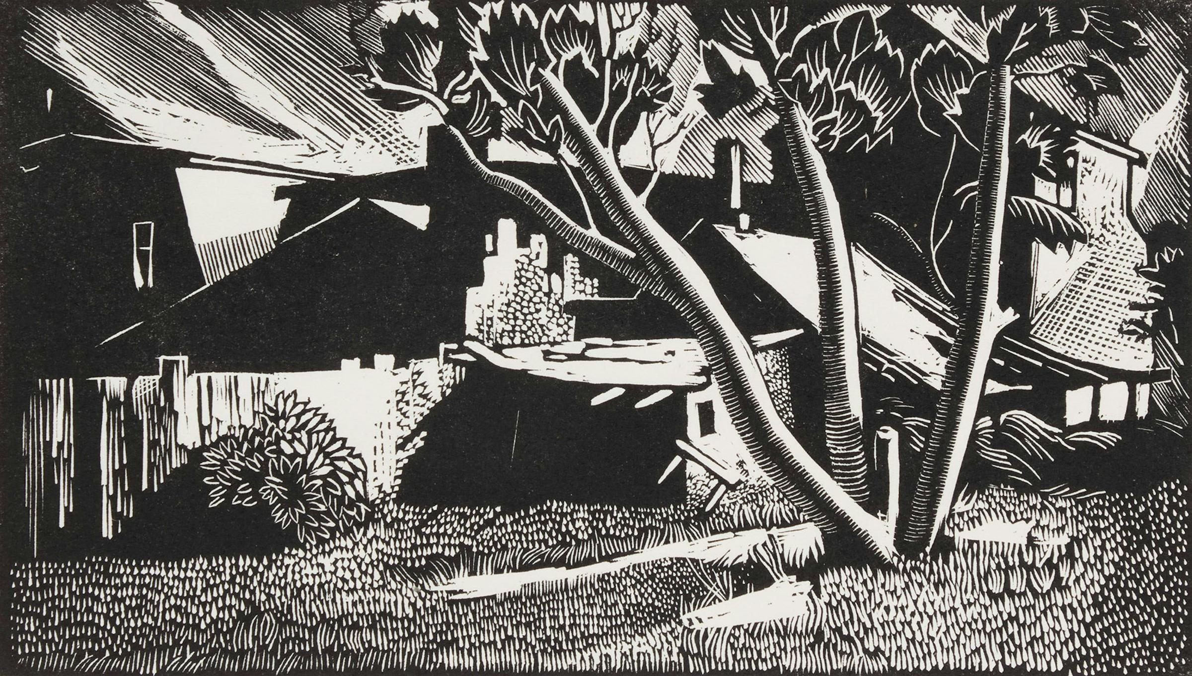 Frederick Alexander Fraser (1897-1975) - Backyards of Bathurst St