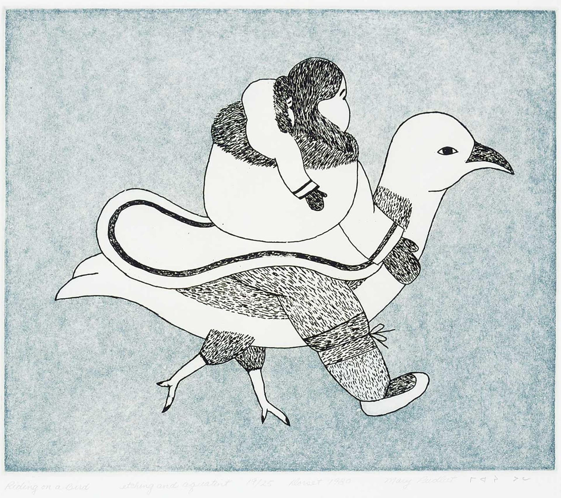 Mary Pudlat (1923-2002) - Riding on a Bird  #19/25