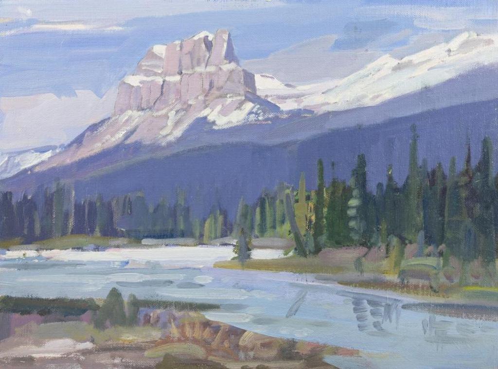 Peter Maxwell Ewart (1918-2001) - Castle Mountain at Bow River