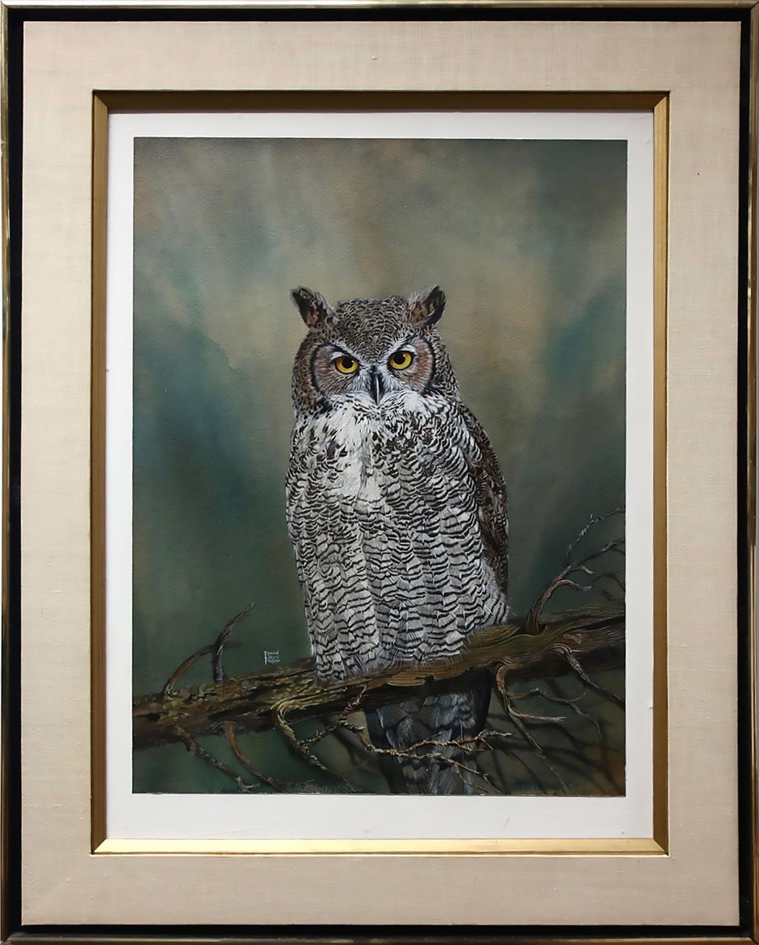 David Lloyd Fisher (1935-2015) - Great Horned Owl
