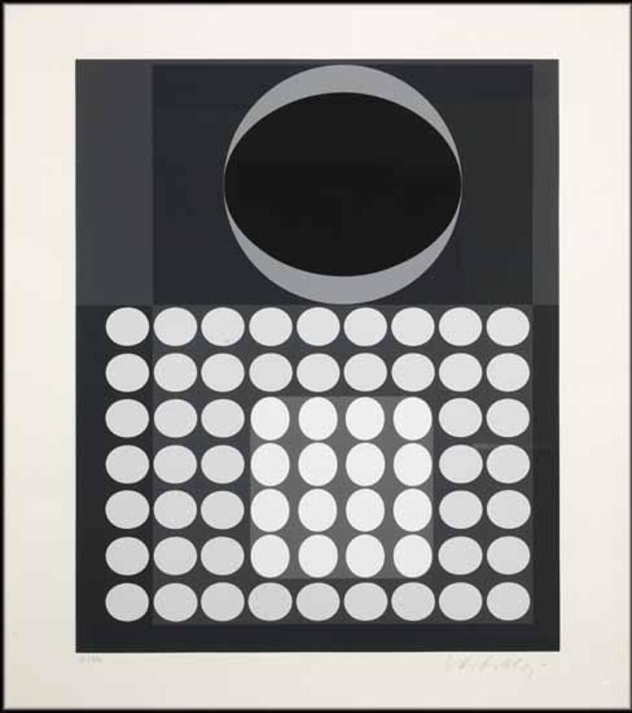 Victor Vasarely (1906-1997) - Black and Grey Abstract
