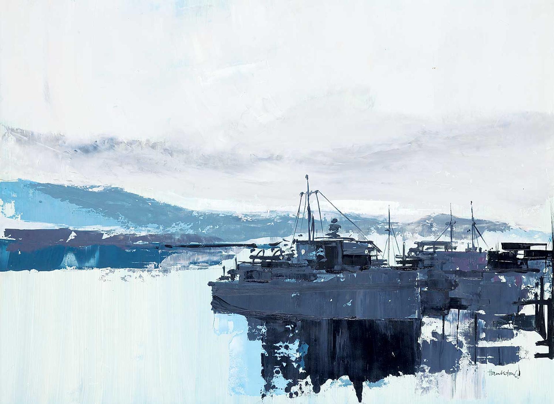 Jack Hambleton (1916-1988) - Ships at Dusk