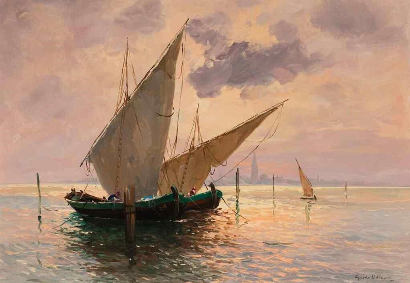Guido Odierna (1913-1991) - Two Boats
