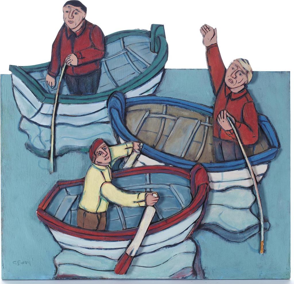 Conrad Stephen Furey (1954-2008) - Boats With People
