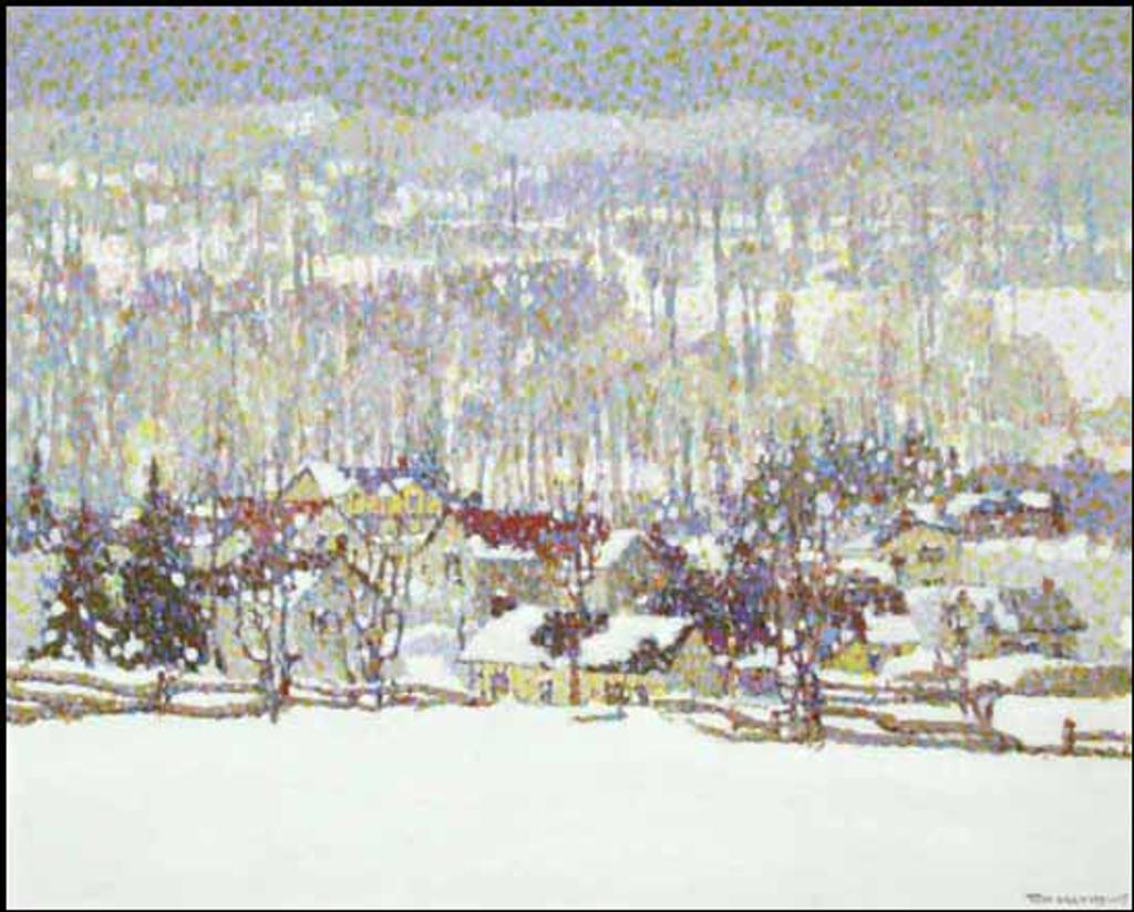 Tom Mathews (1920-2000) - Snow and Village (00264/2013-T589)