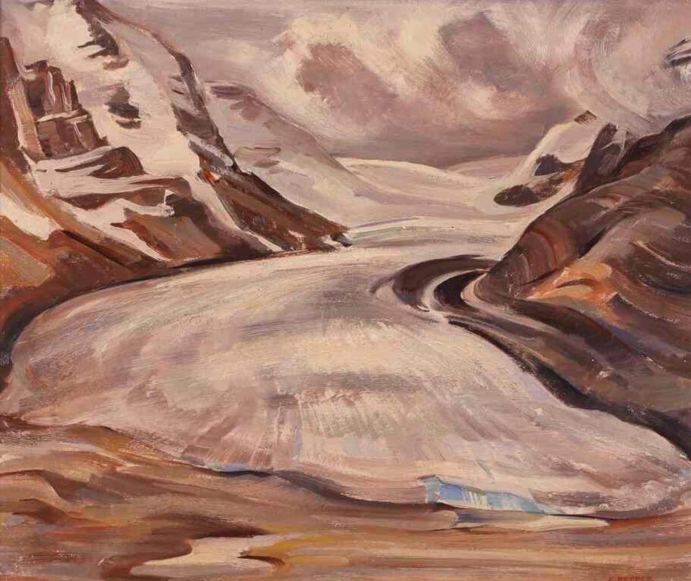 George Douglas Pepper (1903-1962) - The Athabasca Glacier; Ca 1943