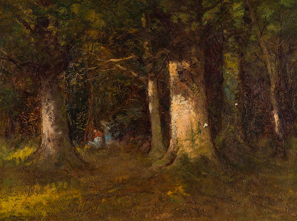 Carl Henry Von Ahrens (1863-1936) - Figures in a Forest