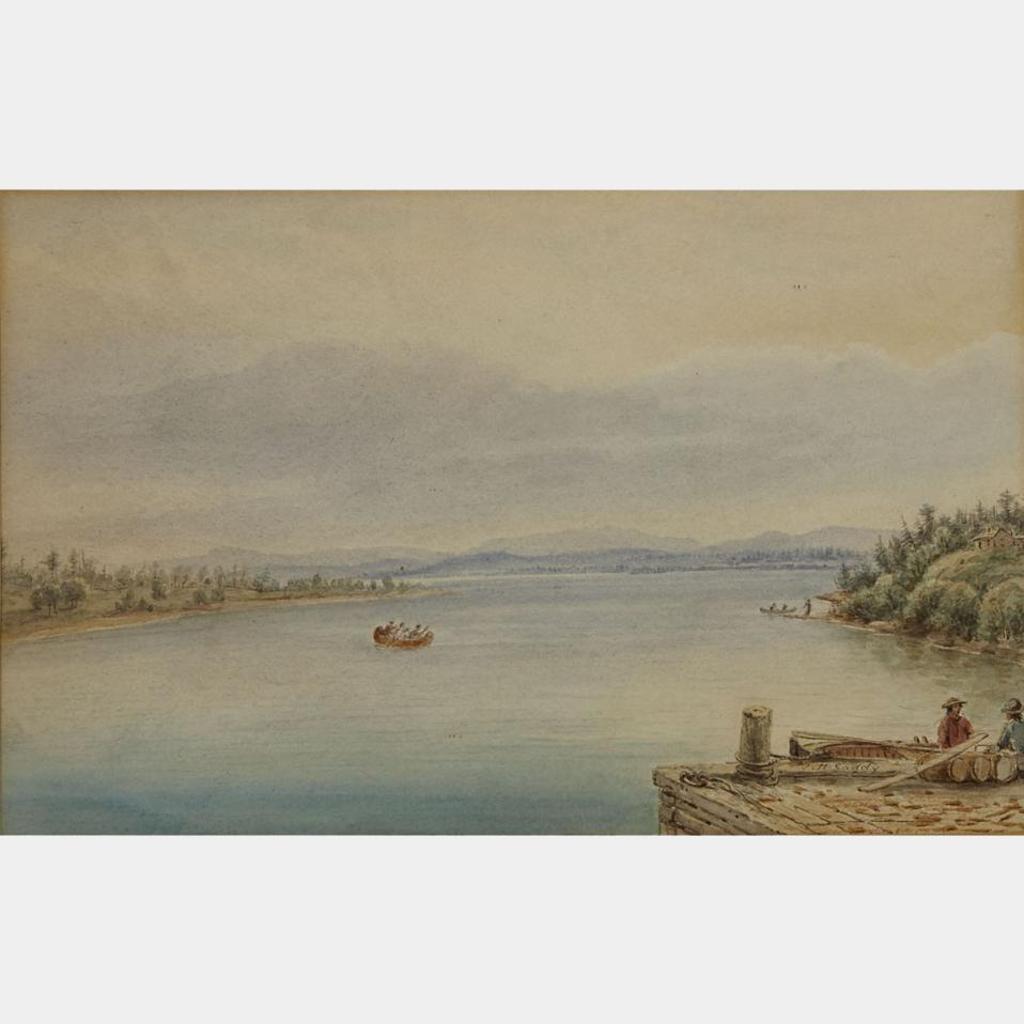 John Herbert Caddy (1801-1883) - From Little Current Looking East, Manitoulin Island