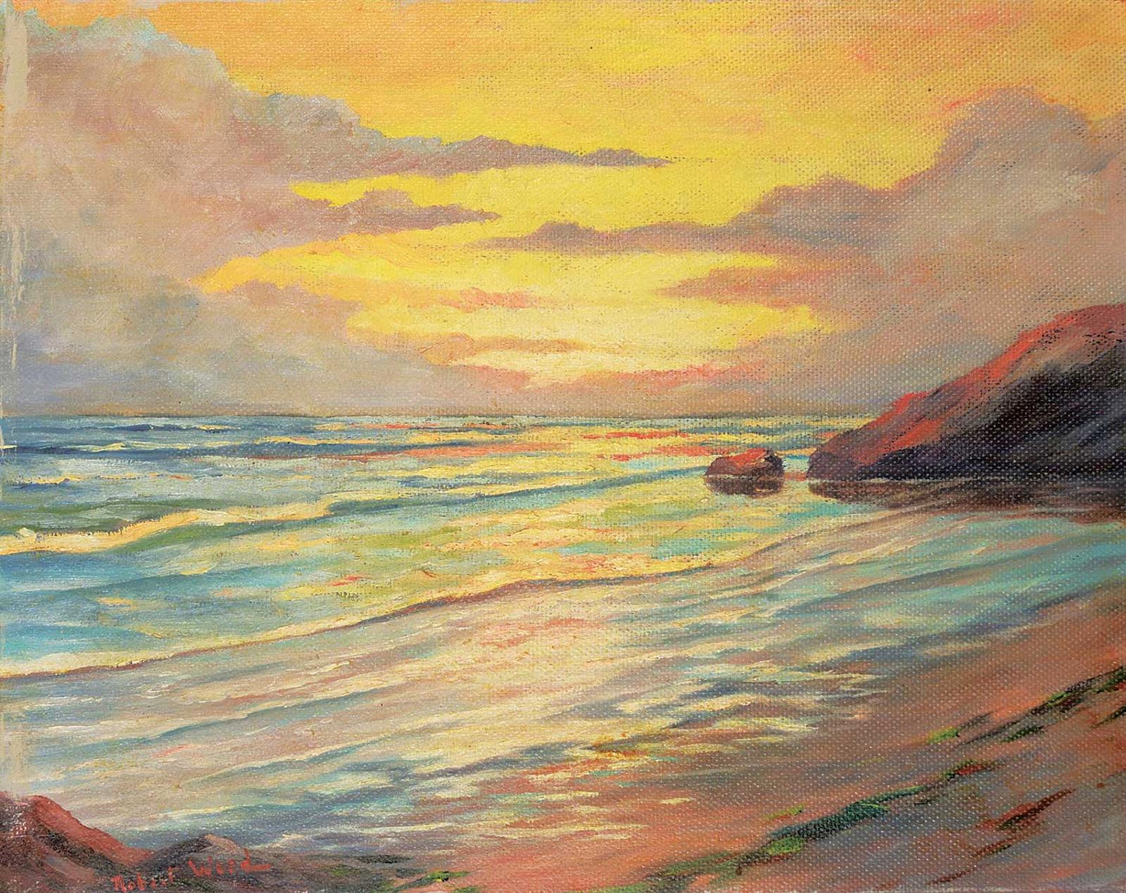 Robert Edward Wood (1919-1980) - Untitled - Coastal Sunset
