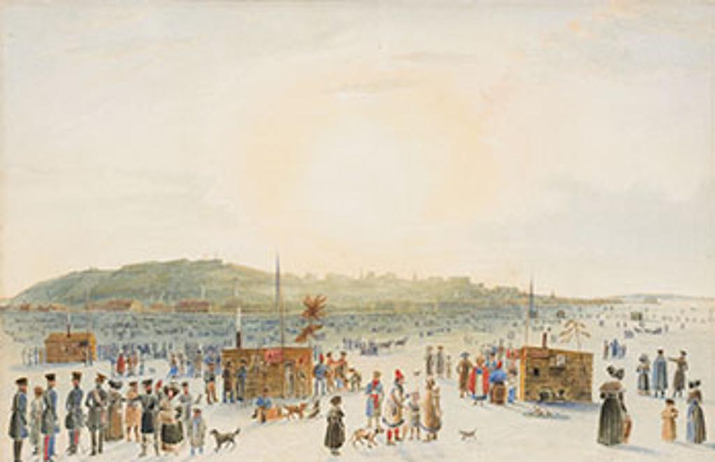 James Pattison Cockburn (1778-1847) - The Pont at Quebec - 1831