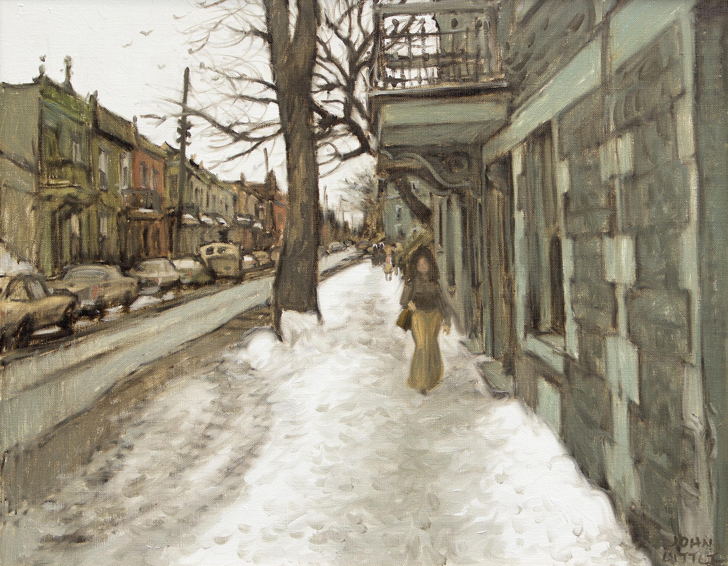 John Geoffrey Caruthers Little (1928-1984) - Jeune fille, rue Rivard, Montréal, 1974