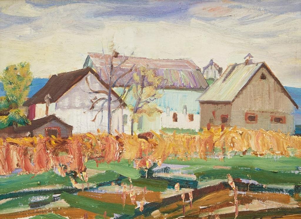 Albert Edward Cloutier (1902-1965) - Farm Landscape