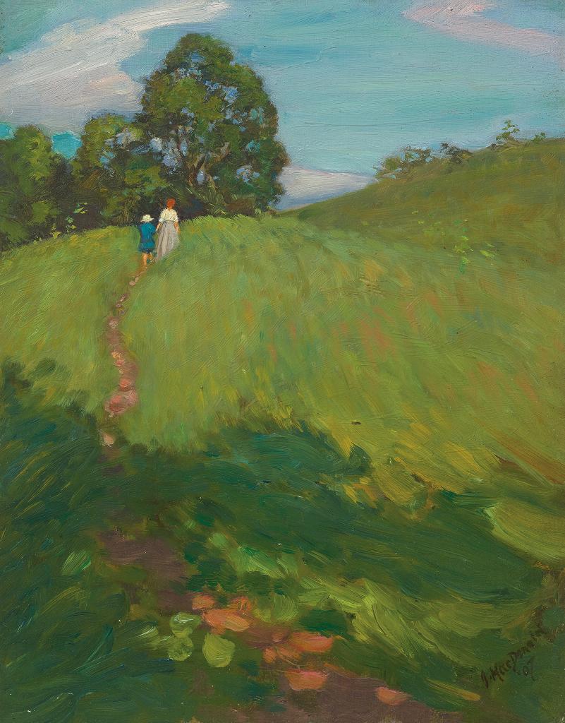James Edward Hervey (J.E.H.) MacDonald (1873-1932) - A Hill Path, High Park