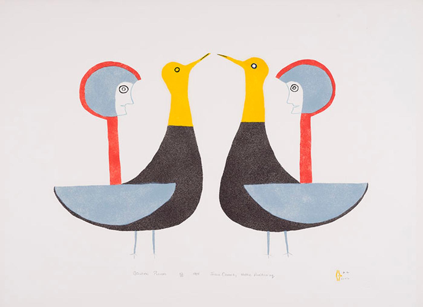 Jessie Oonark (1906-1985) - Golden Plovers