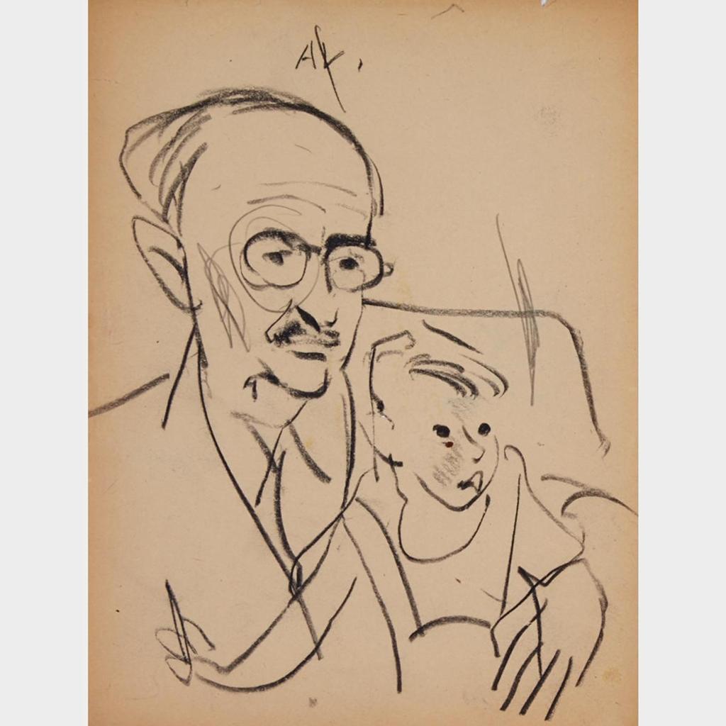 Arthur Lismer (1885-1969) - Double Portrait Of A Man And A Boy