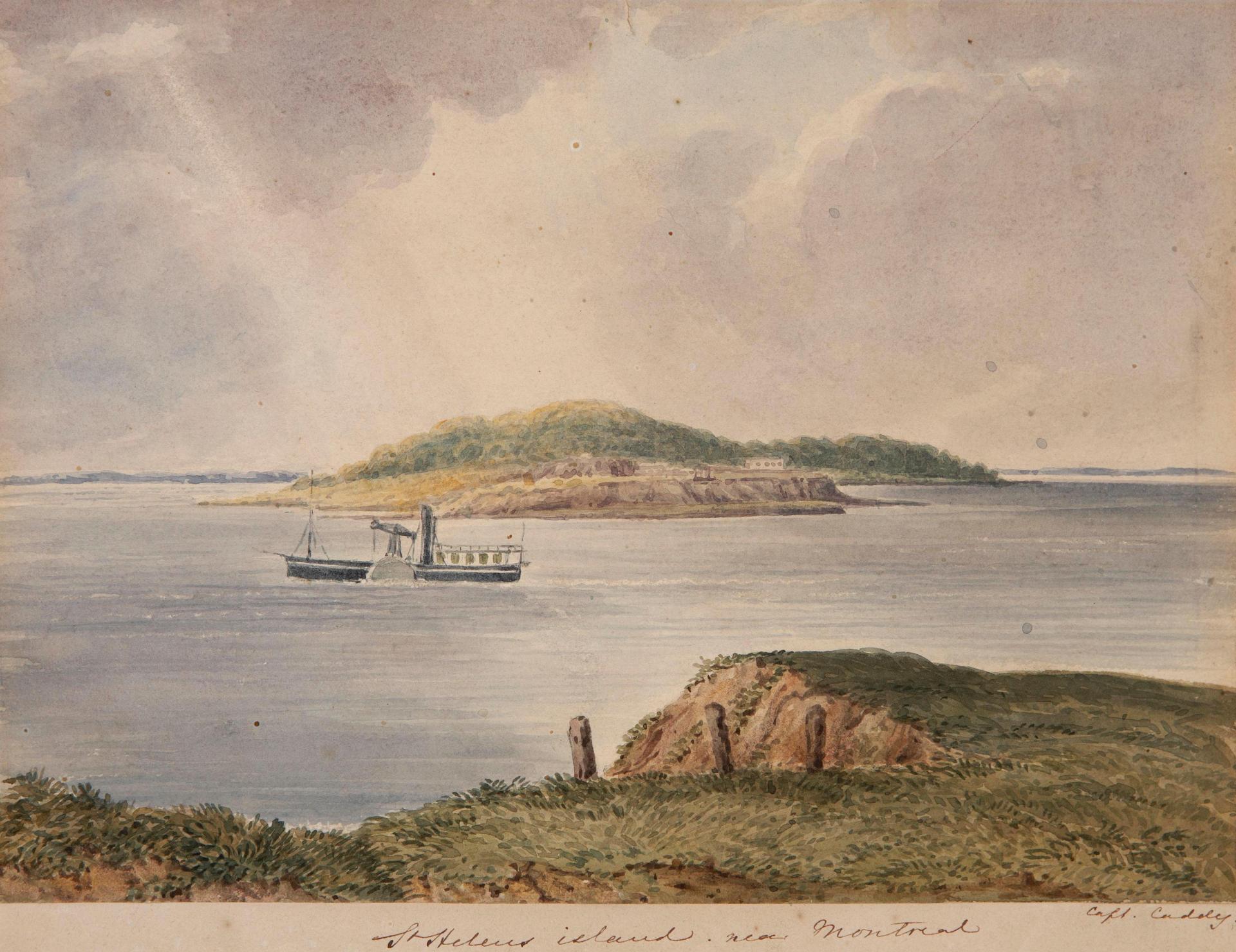 John Herbert Caddy (1801-1883) - St.Helens Island near Montreal