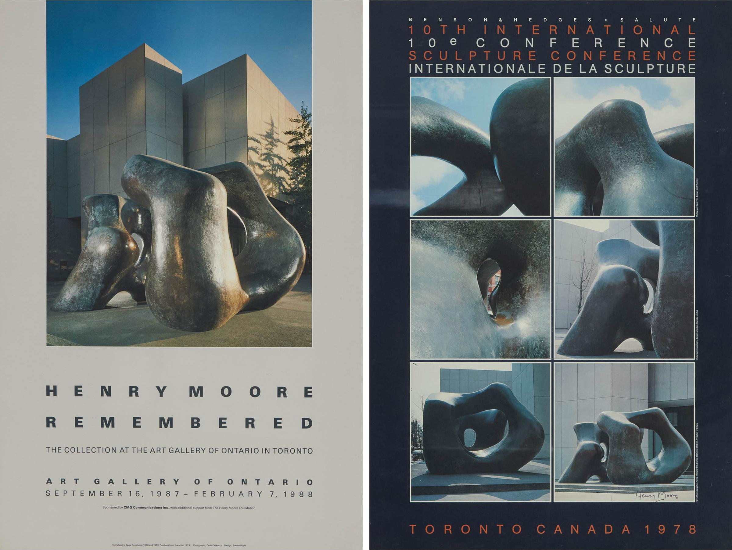 Henry Spencer Moore (1898-1986) - Two Henry Moore Exhibition Posters