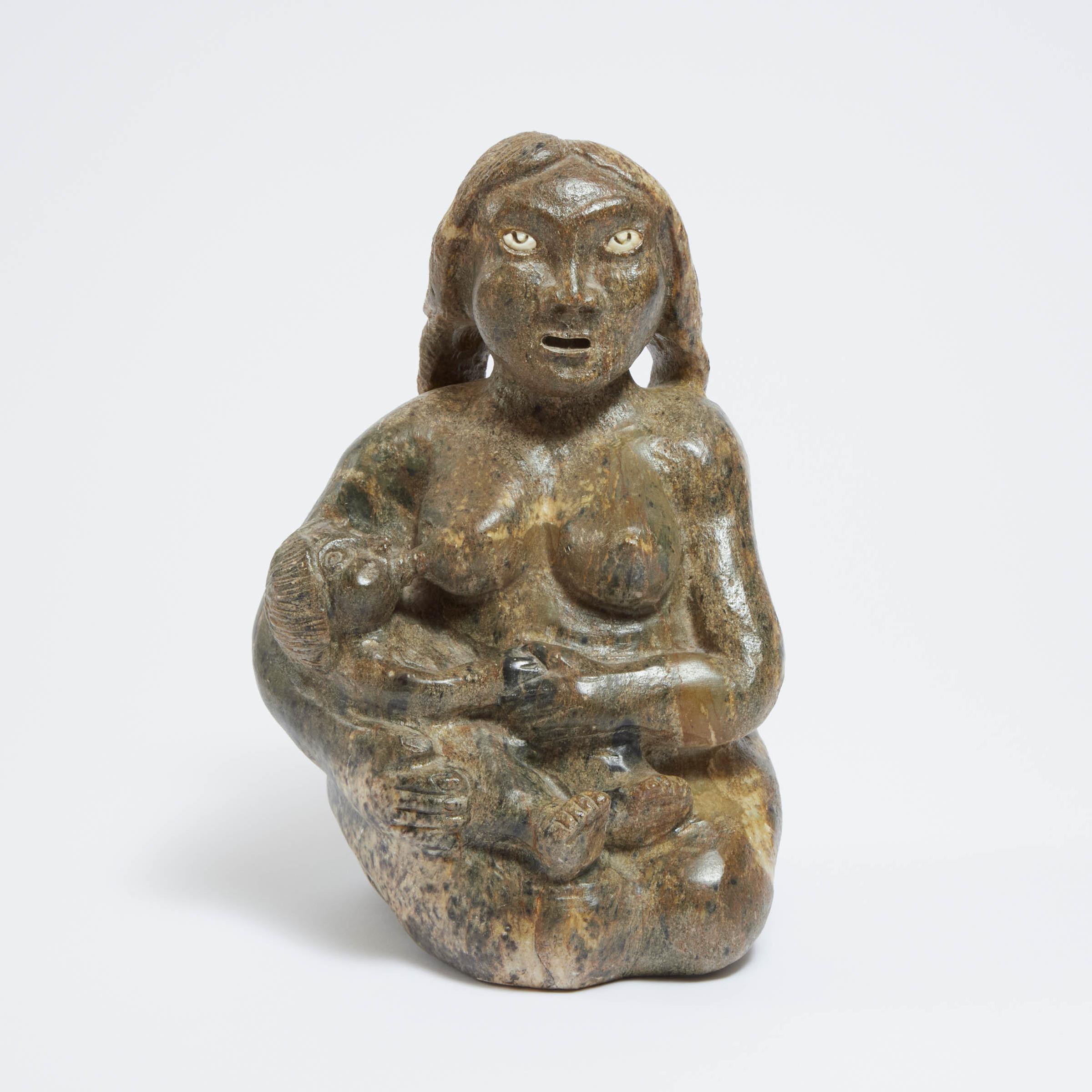 Joanasie Quorqortok Faber (1944) - Mother Nursing Child, 1979