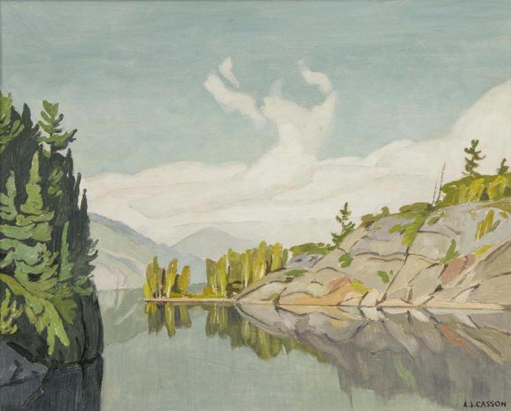 Alfred Joseph (A.J.) Casson (1898-1992) - Morning on the Key River