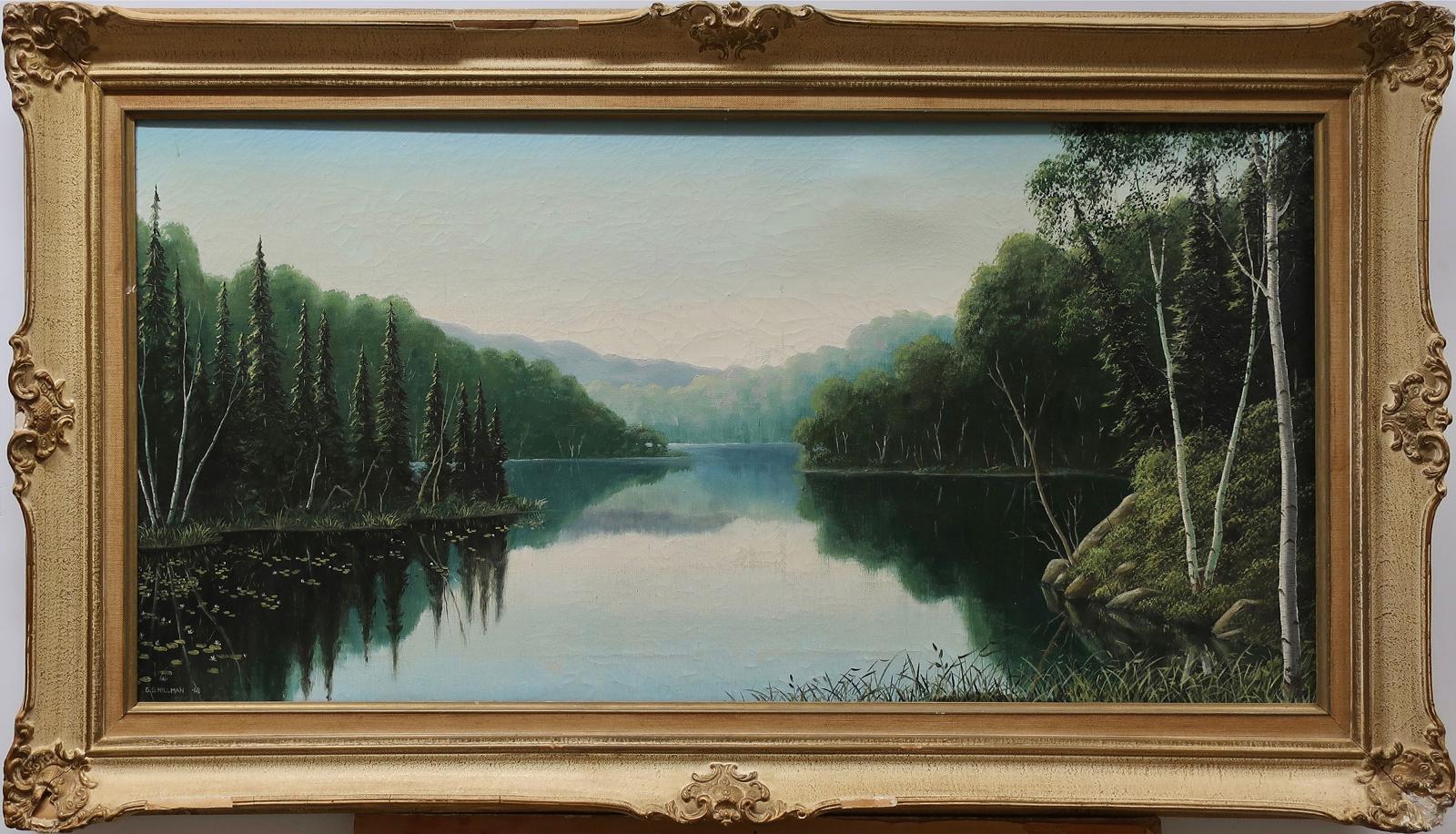 Grant Bourne Hillman (1935-2004) - Untitled (Tranquil Lake - Early Morning)